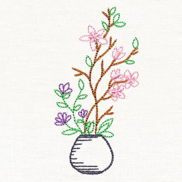 Plum Blossom Ikebana (Vintage) - Image 5
