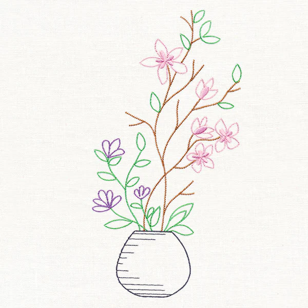Plum Blossom Ikebana (Vintage) - Image 6