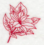 Poinsettia 2 (Redwork) - Image 2