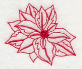 Poinsettia 5 (Redwork) - Image 2