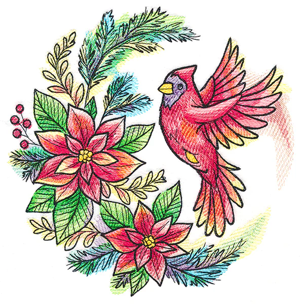 Poinsettia Blooms Cardinal - Image 41