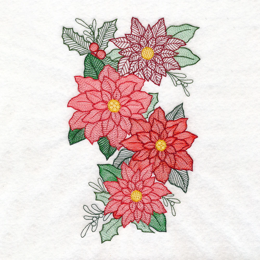 Poinsettia Bouquet Cascade - Image 4