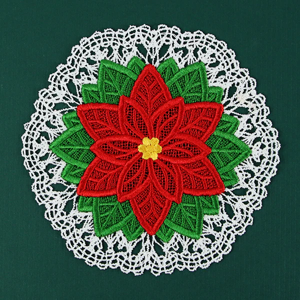 Poinsettia Doily (Battenburg Lace) - Image 10