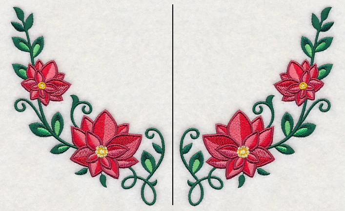 Poinsettia Neckline (Crewneck) (Split)