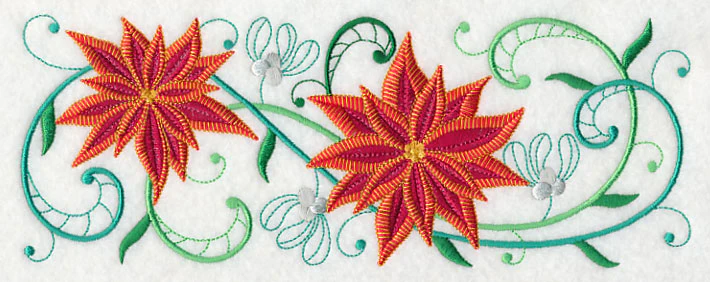 Poinsettia Potpourri Border - Image 2