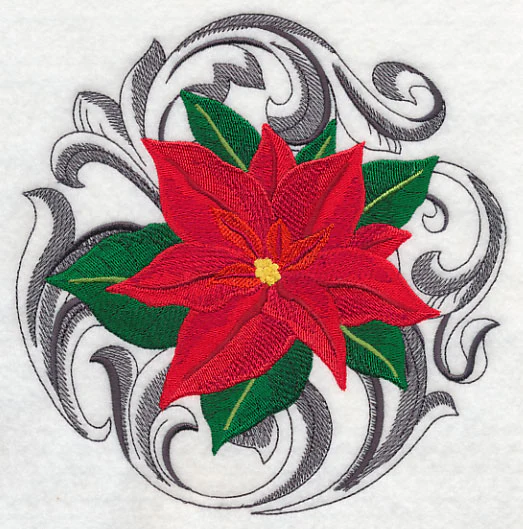 Poinsettia with Baroque Background - Image 2