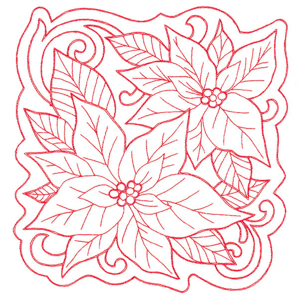 Poinsettias of Christmas Square