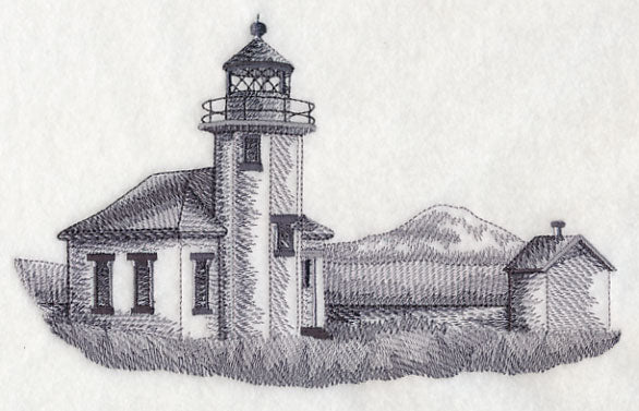 Point Robinson Lighthouse Sketch (Washington) - Image 3