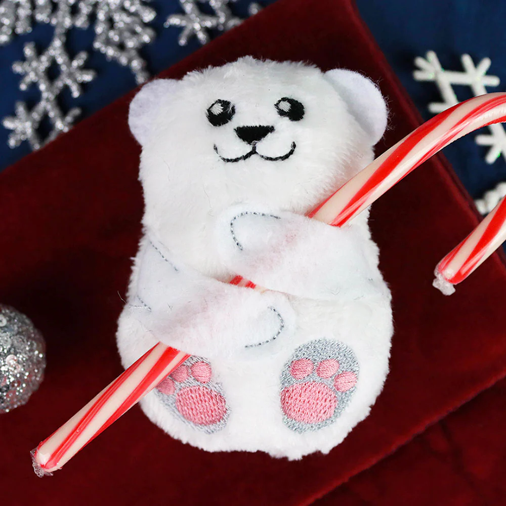 Polar Bear Candy Cane Holder Stuffie (In-the-Hoop) - Image 5