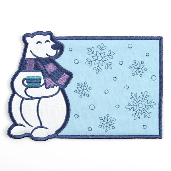 Polar Bear Mug Rug (In-the-Hoop) - Image 4