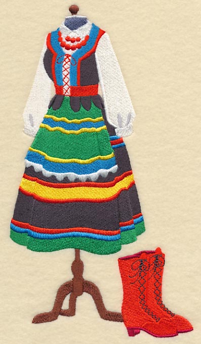 Polish Dance Dress Form - Female - Image 2