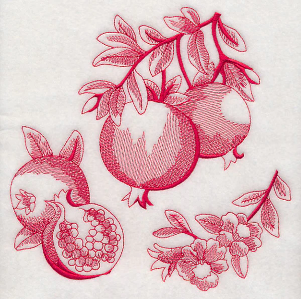 Pomegranate Botanical (Toile) - Image 6