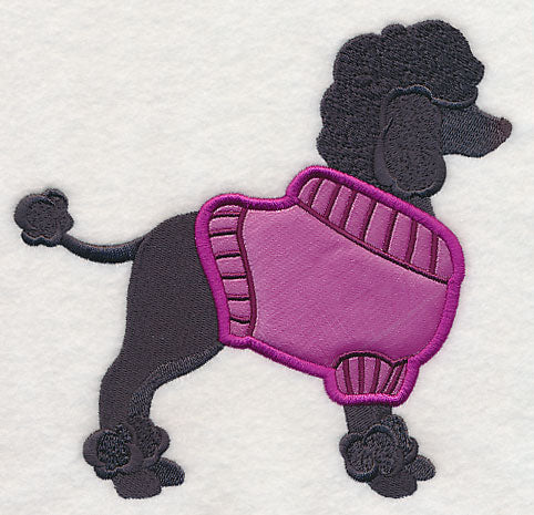 Poodle in Sweater (Applique) - Image 5
