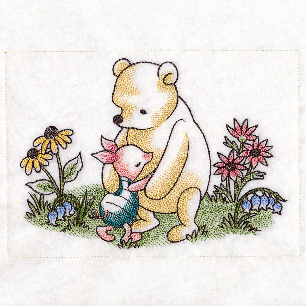 Pooh Bear and Friends Hugging - Image 5