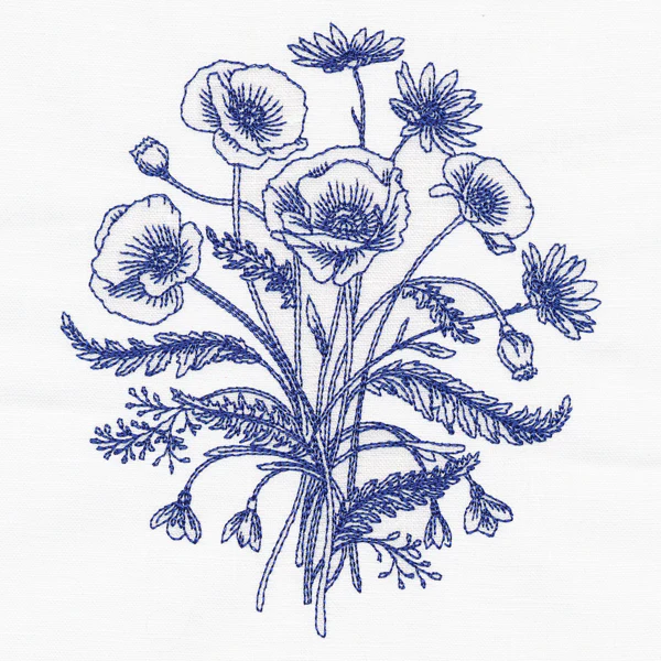 Poppies and Daisies Bouquet - Image 3