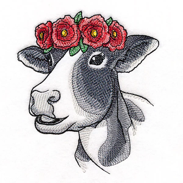 Poppies and Sunshine Cow - Image 3