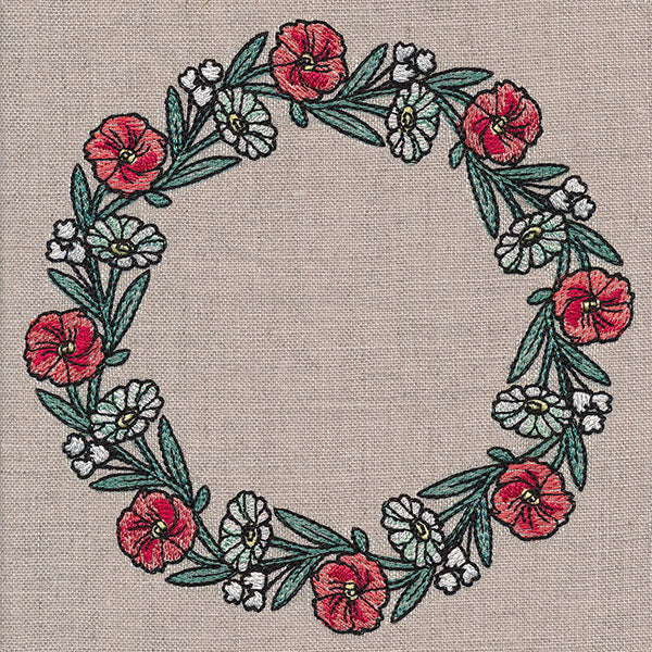 Poppies in Bloom Wreath - Image 5