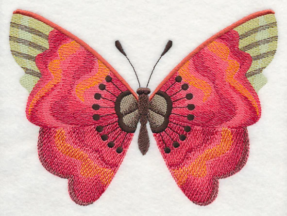 Poppy Butterfly in Watercolor