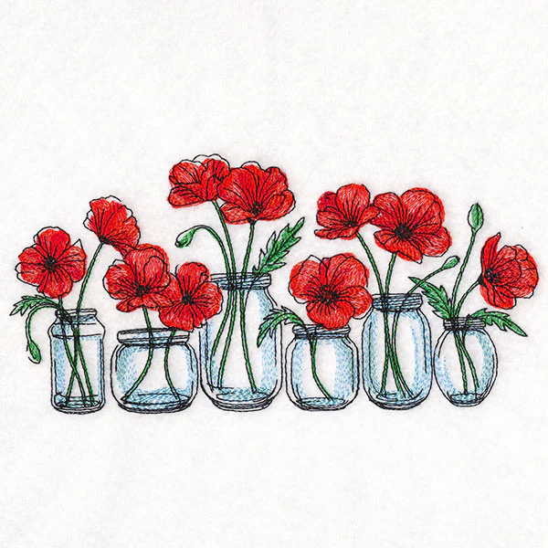 Poppy Jar Bouquets Border - Image 3