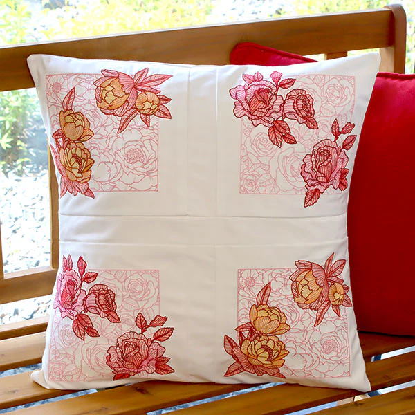 Pops of Peony Flower Square - Image 10