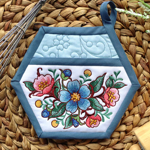 Potholder, Coaster & Blooms Design Pack - Image 2