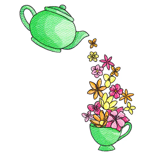 Pouring Petals Teapot - Image 3