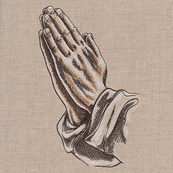 Praying Hands Etching - Image 2