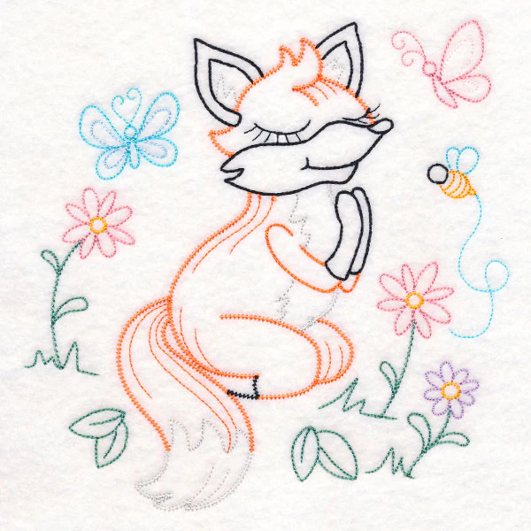 Praying Woodland Pals - Fox (Vintage) - Image 2