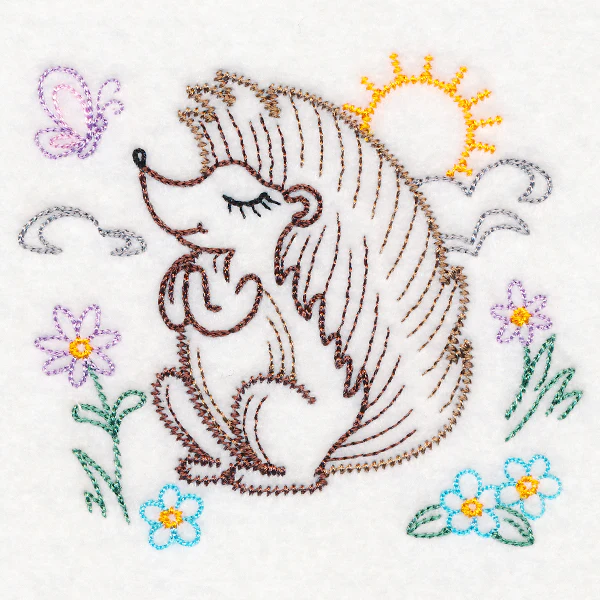 Praying Woodland Pals - Hedgehog (Vintage) - Image 5
