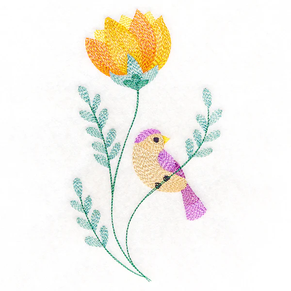 Precious Bird Perched on Petals - Image 4