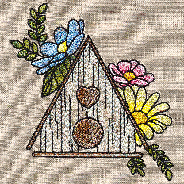 Pretty Birdhouse and Blooms - Image 4