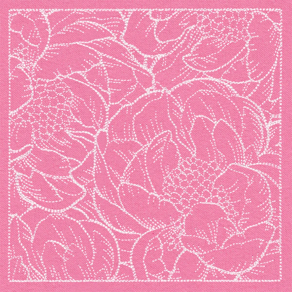 Pretty Petal Square - Peonies - Image 3