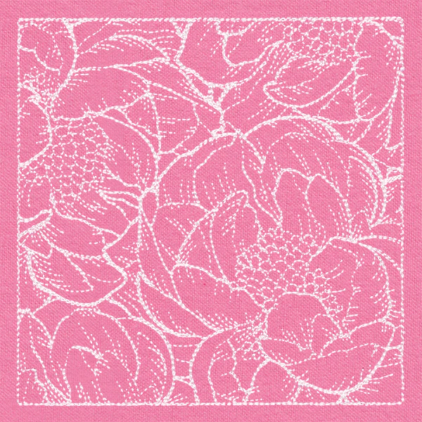 Pretty Petal Square - Peonies - Image 4