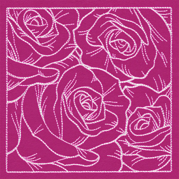 Pretty Petal Square - Roses - Image 4