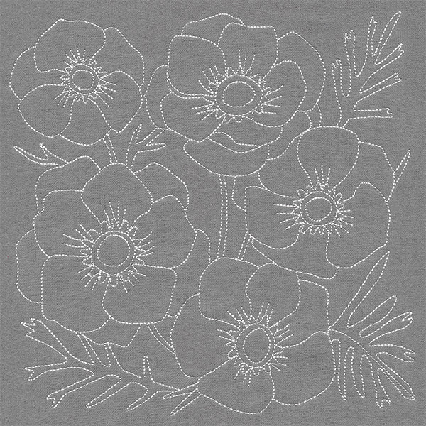 Pretty Petals Quilting Square - Anemones (Double Run) - Image 11