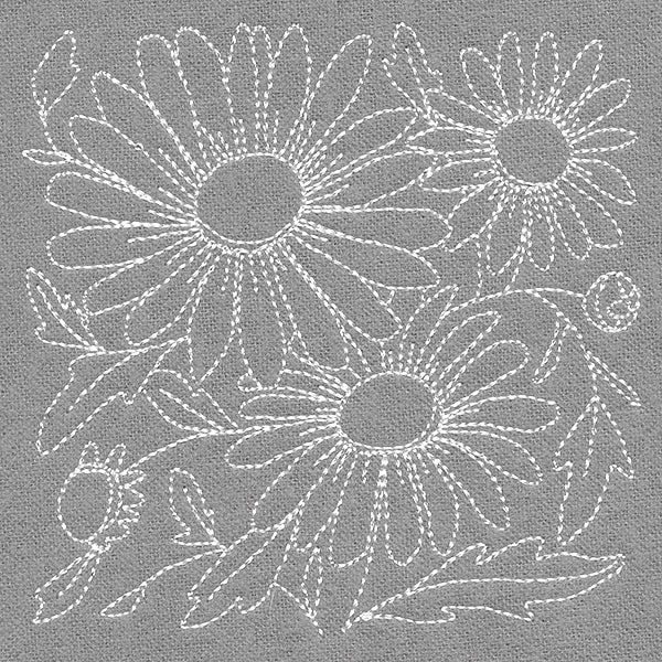 Pretty Petals Quilting Square - Daisies (Double Run) - Image 5