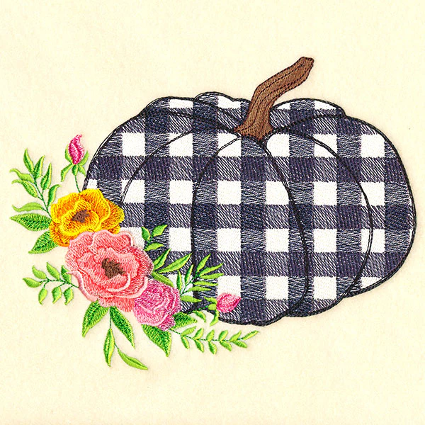 Pretty Plaid Pumpkin - Image 2