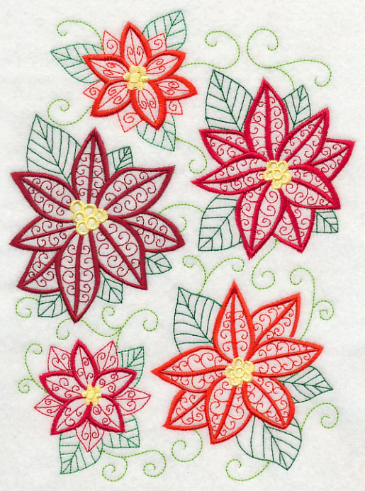 Pretty Poinsettia Collage - Image 4