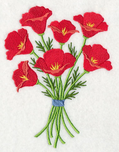 Pretty Poppy Bouquet - Image 3