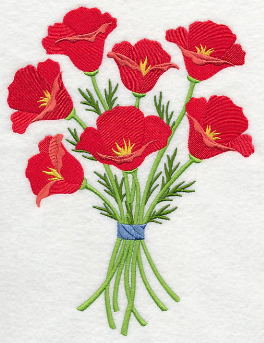 Pretty Poppy Bouquet - Image 5