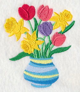 Pretty Tulip and Daffodil Bouquet - Image 4