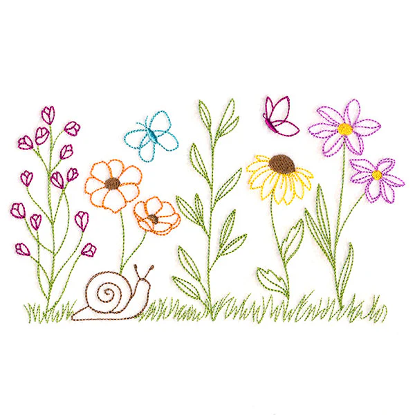 Pretty Wildflower Border (Vintage) - Image 2