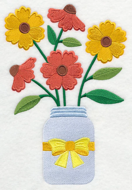 Primitive Helenium in Mason Jar - Image 5