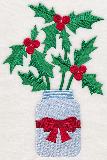 Primitive Holly in Mason Jar - Image 5