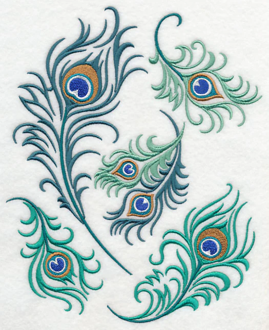 Proud Peacock Feather Collage - Image 4