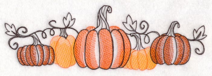 Pumpkin Patch Border (Toile) - Image 2