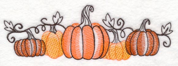 Pumpkin Patch Border (Toile) - Image 3