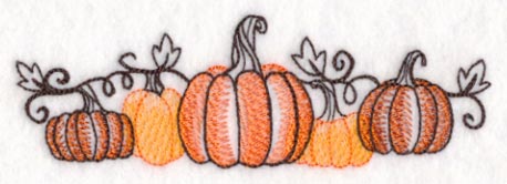 Pumpkin Patch Border (Toile) - Image 4