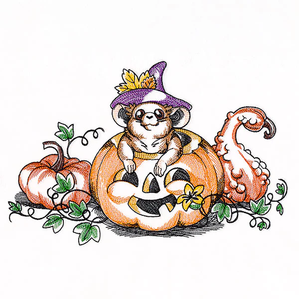 Pumpkin Patch Halloween Mouse - Image 3