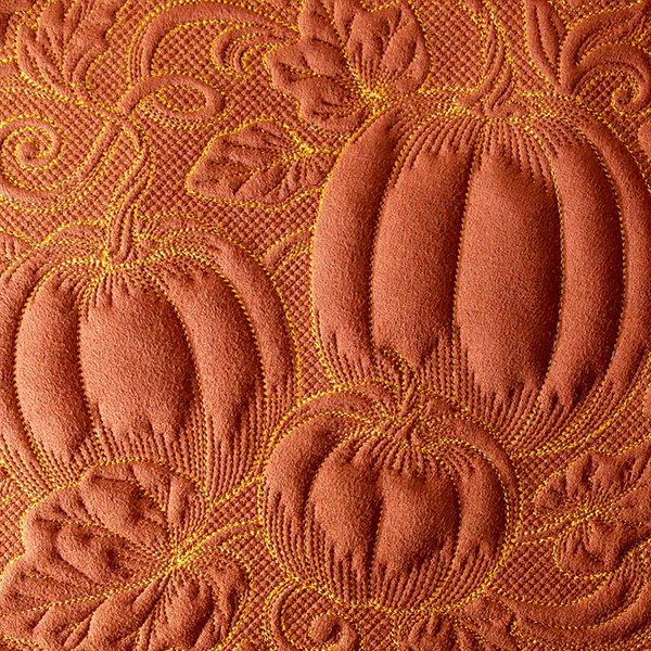 Pumpkin Patch in Autumn Square (Trapunto) - Image 6